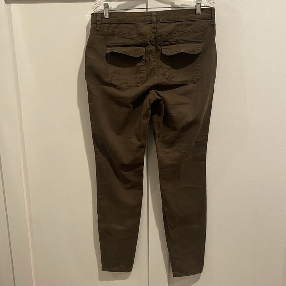 William Rast Pants Women 30 Olive Green Jane Skinny Cargo Pockets Stretch Jeans - Picture 8 of 15